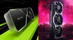 AMD verspricht für Radeon RX 7000 ein besseres Preis-Leistungs-Verhältnis verglichen zu GeForce RTX 4000. (Bild: Nvidia / AMD, bearbeitet)