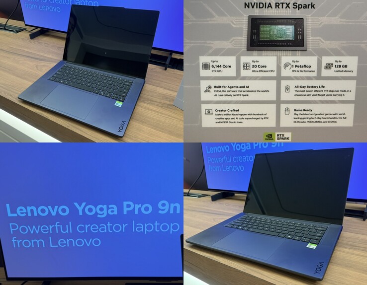 Das Lenovo Yoga Pro 9n auf der Computex 2026 soll laut Lenovo ein starker Laptop für Content-Creator sein