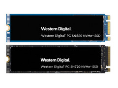 NVMe-SSDs Western Digital PC SN720 und PC SN520.