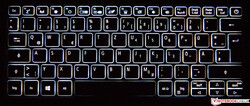 Tastatur des Acer Swift 3 SF313-52-71Y7 (beleuchtet)