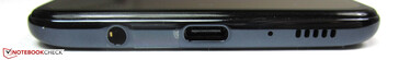 Fußseite: 3,5-mm-Headset-Buchse, USB 2.0 Typ-C, Lautsprecher