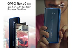 Vom nächsten Oppo Reno Zoom-Handy mit Quad-Cam gibt es nun erste Videos und Bilder.