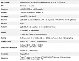 Lenovo ThinkPad X1 Carbon Gen 14 Aura Edition: Spezifikationen