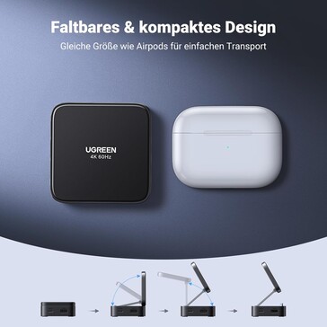 Kompakte Abmessungen erleichtern die einfache Mitnahme (Bildquelle: Ugreen)