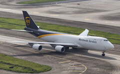 Ein UPS-Frachter des Typs 747-8F auf dem Taxiway. (Bild: United Parcel Service)