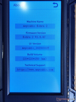 Anycubic Kobra 2 Druckerdaten