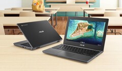 Das Asus Chromebook CR1 wird speziell als günstiges Notebook für Schüler vermarktet. (Bild: Intel)