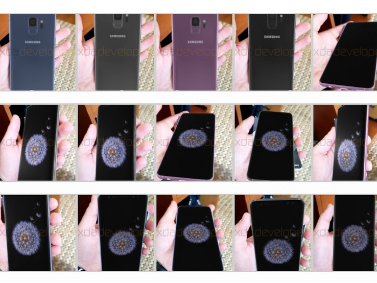 Die vier Farben des Samsung Galaxy S9