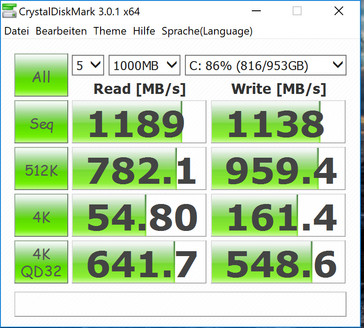 CrystalDiskMark - Standard-NVMe-Treiber