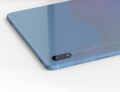 Der Fingerabdrucksensor steckt beim 11 Zoll Modell des Galaxy Tab S7 wohl im Einschalter an der Seite (Bild: @OnLeaks, Pigtou)