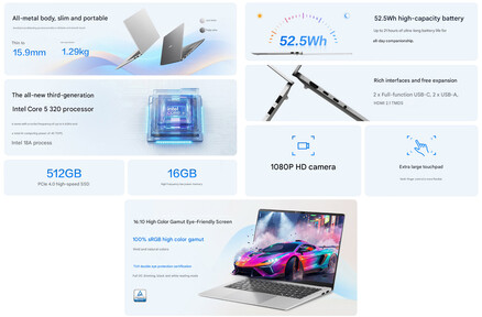 Das Vivobook 16SE mit dem Basisdisplay