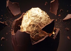 Caviar hüllt das Apple iPhone 17 Pro in ein vergoldetes Schokoladenei. (Bildquelle: Caviar)