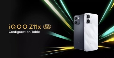 iQoo Z11x in Silber und Schwarz