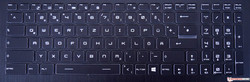 Steelseries-Tastatur des MSI GE73VR 7RF Raider