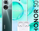 Attraktive Angebote für das Honor 50 5G mit 120-Hz-Display. Bei Amazon gibt es die Earbuds 2 Lite TWS-In-Ears kostenlos dazu.