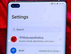 Huawei P40 Pro: Foto-Leak zeigt Dual-Punch-Hole-Display.