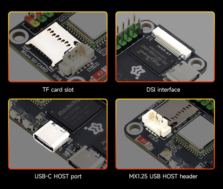 Ein DSI-Anschluss für ein Display ist vorhanden (Bildquelle: Luckfox)