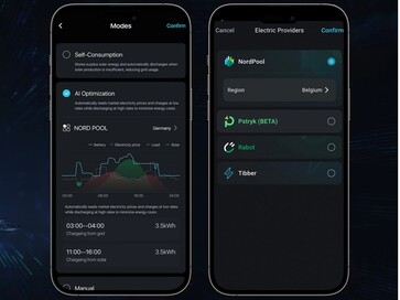 Innerhalb der eigenen Smartphone-App können dynamische Stromtarife hinterlegt werden.