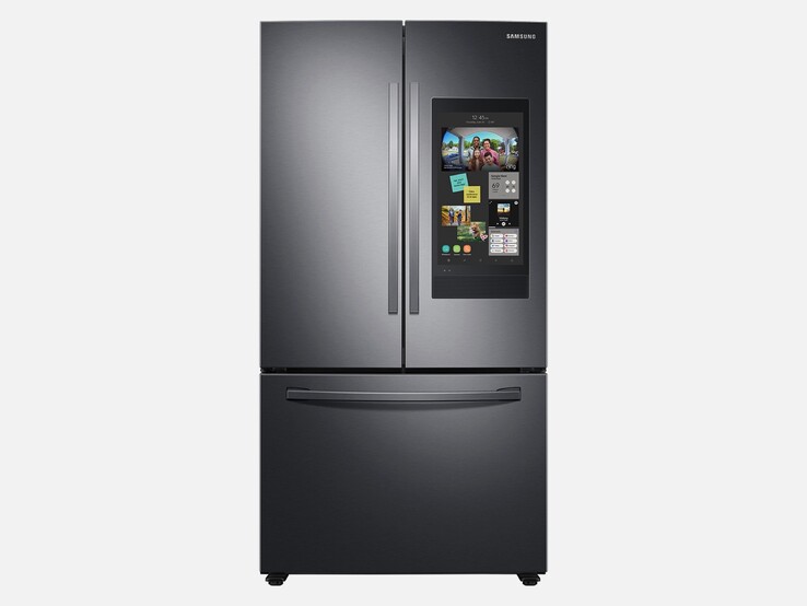Smarte Kühlschränke können bereits heute Smart-Home-Geräte steuern und Instagram-Beiträge anzeigen. (Bild: Samsung)