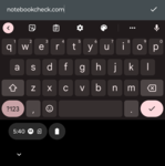 Tastatur externes Display