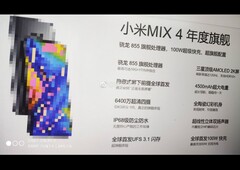 Fake-Alarm: Das Über-Drüber-Spec-Sheet zum Mi Mix 4 von Xiaomi.