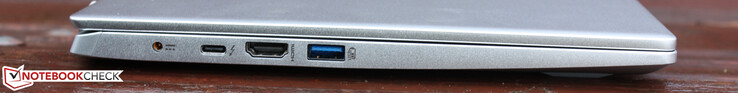 Hohlbuchse (Netzanschluss), Thunderbolt 4 mit USB-C Power Delivery (Option), HDMI, USB-A 3.1 Gen.2 Sleep & Charge
