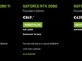 Die Vorbestellungen der neuen RTX Grafikkarten laufen bereits. (Bild: NVIDIA)