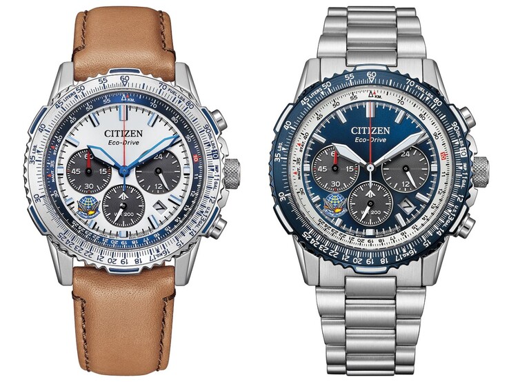 Citizen Promaster Blue Impulse Limited Edition CA4661-09A (links) und CA4665-59L (rechts) (Bildquelle: Citizen)