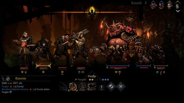 Im Bild: Ein Gameplay-Screenshot aus Darkest Dungeon II.