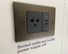 Vimar zeigte Einsätze mit USB Typ C für Hotels. (Foto: Andreas Sebayang/Notebookcheck.com)