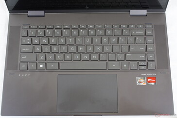 Gleiches Tastenlayout wie beim Non-Convertible Envy 15 Creator