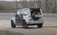 Der Mercedes EQG hat den extremen Belastungen auf der Nordschleife offenbar nicht standgehalten (Bild: Carspotter Jeroen)