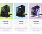 Screenshot des NZXT-Flex-Mietprogramms, der die verschiedenen für Verbraucher verfügbaren Preisstufen zeigt.