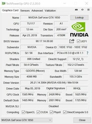 GPU-Z (GPU + 100 MHz, VRAM + 850 MHz)