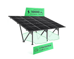 Solaranlage zur Stromerzeugung und Carport für zwei PKW in einem (Bild: Netto, bearbeitet)