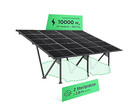 Solaranlage zur Stromerzeugung und Carport für zwei PKW in einem (Bild: Netto, bearbeitet)