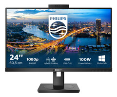Philips 243B1JH: 24-Zoll-Monitor mit Hybrid-USB-Anschluss und sicherer Webcam.