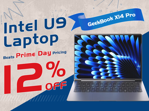 Aktuell dank Gutscheincode weitere 12 Prozent günstiger: GEEKOM GeekBook X14 Pro mit Intel U9 im Prime Day Deal.