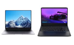 Aktuell gibts zwei schicke Laptops etwas älterer Generationen zum Bestpreis. (Bild: Huawei / Lenovo)