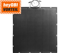 Obi: Flexibles Solarmodul 200 Wp inklusive Befestigung für Camping und Wohnmobil mit 33% Rabatt