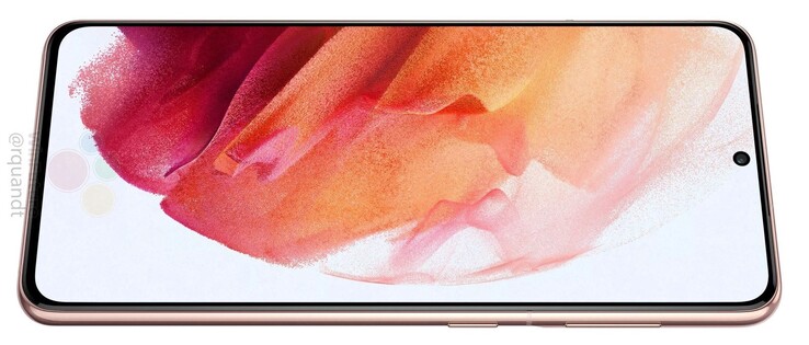 Flaches Display bei Galaxy S21 und Galaxy S21+ aber dennoch schön ränderreduziert.