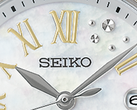 Die abgebildete Seiko HEA005J ist bei 1 und 7 Uhr mit im Labor gezüchteten Diamanten besetzt