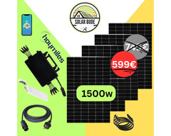 Balkonkraftwerk mit bifazialen Solarmodulen und DTU-Stick (Bild: Ja Solar, Hoymiles, Solar Bude)