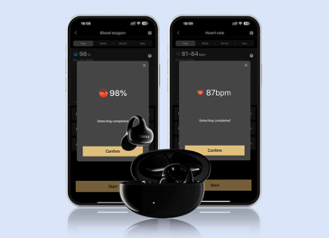 Die Messung der Herzfrequenz ist möglich (Bildquelle: Edifier)