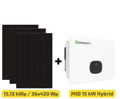 Die Solaranlage kann gegen einen Aufpreis mit bifazialen Solarmodulen ausgestattet werden (Bild: Suntech, Growatt, Soliswerke)