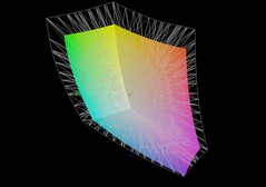 XMG Core 15 (M25) vs DCI-P3
