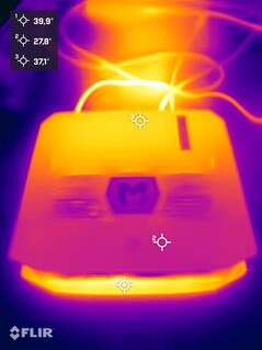 Bosgame M5 beim Stresstest (Oberseite)