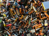 Eine Ansammlung gebrauchter Batterien