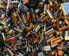 Eine Ansammlung gebrauchter Batterien