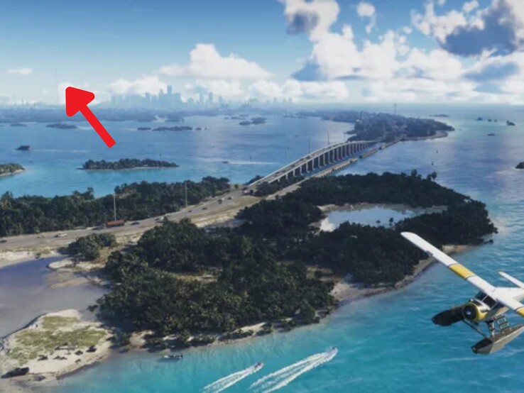 Im Trailer ist der Turm zwar besser zu erkennen, gleichwohl bestätigt der Screenshot, dass er im Spiel tatsächlich existiert.